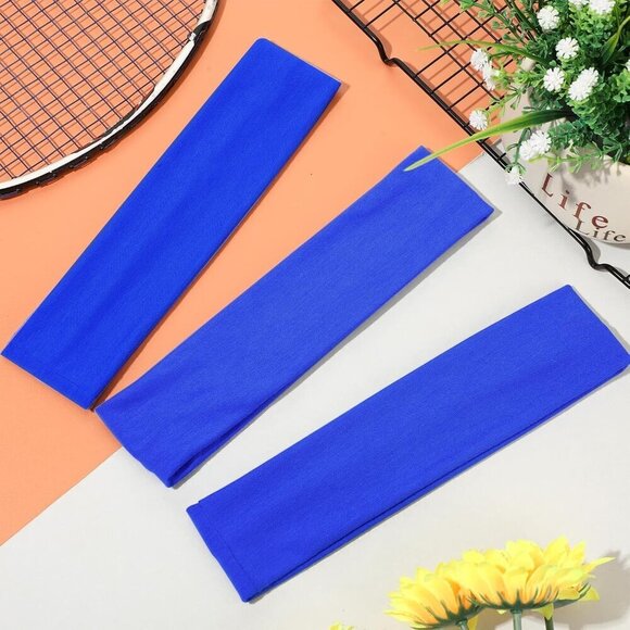Sport Headbands Polyester Bulk 30 Pcs Non Slip Sweatbands for Yoga Fitness main image 4